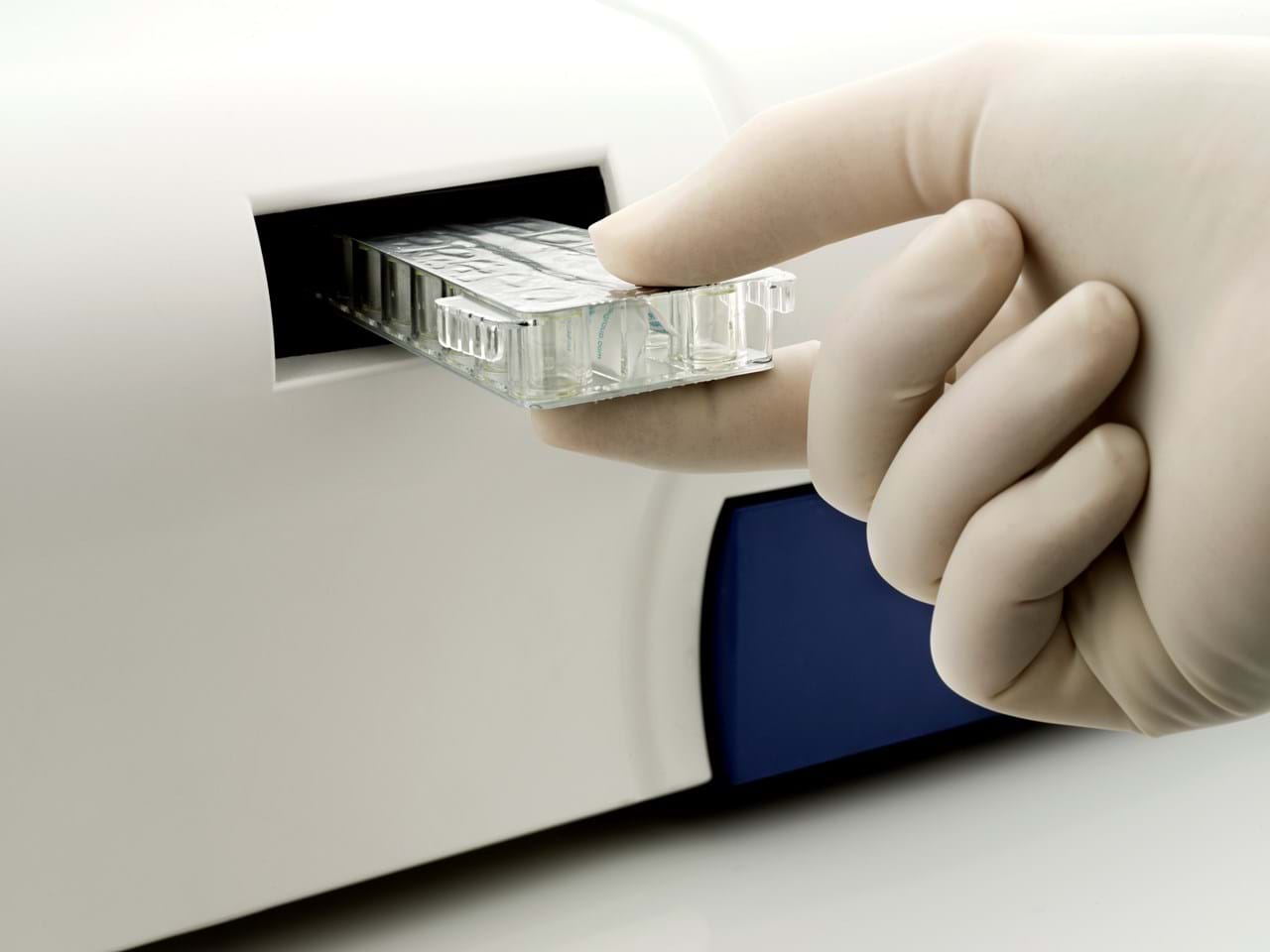 Cassette into analyzer