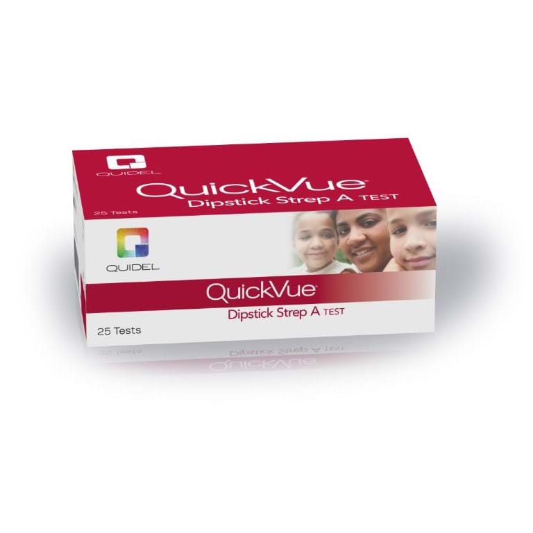 Bilde av QuidelOrtho QuickVue Dipstick Strep A Test