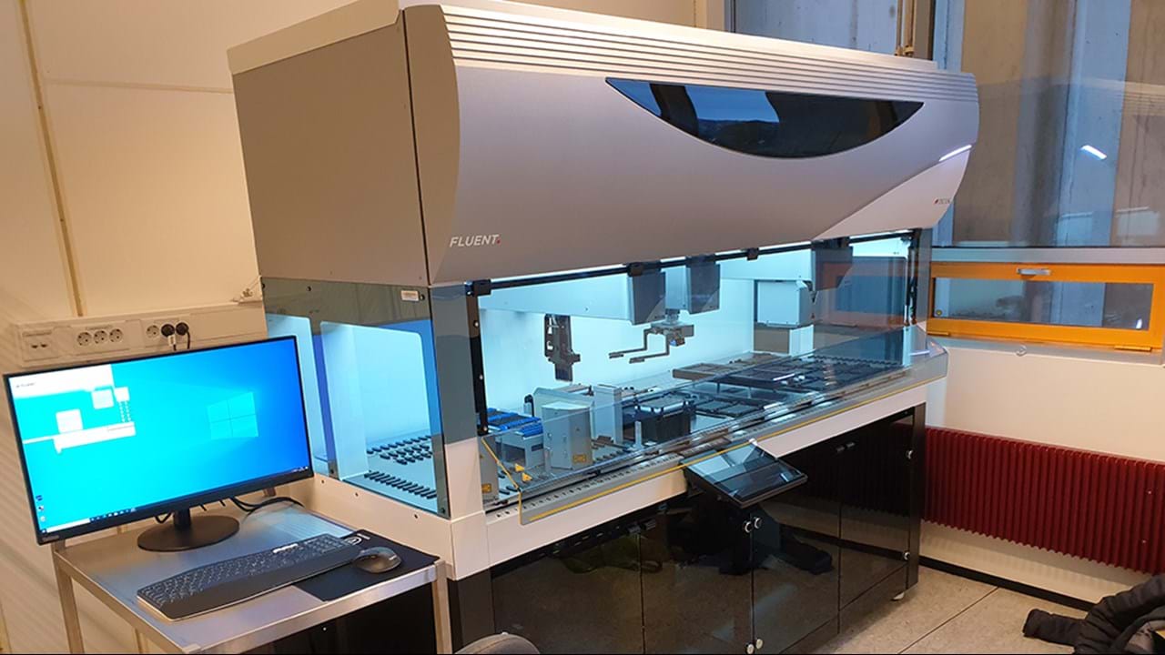 På onsdagen er pipetteringsroboten ferdig montert å klar til bruk.