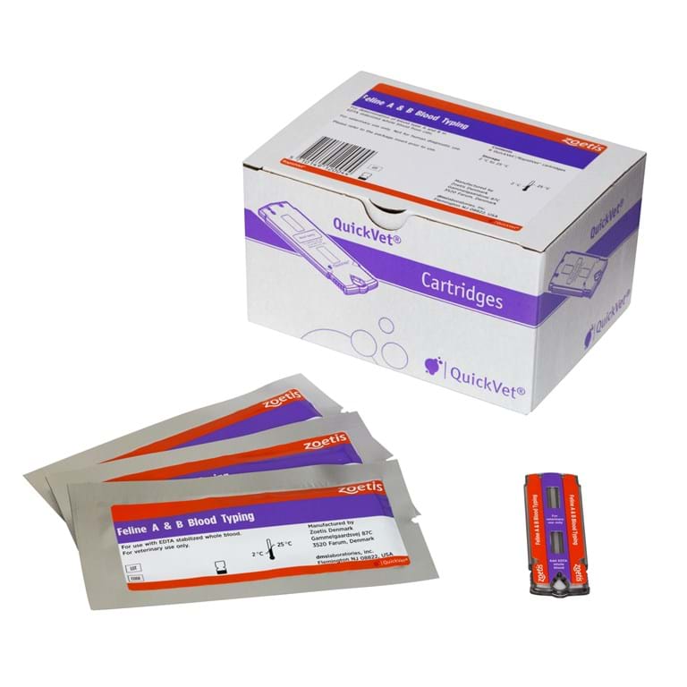 Bilde av QuickVet Feline A/B Blood Typing Cartridge