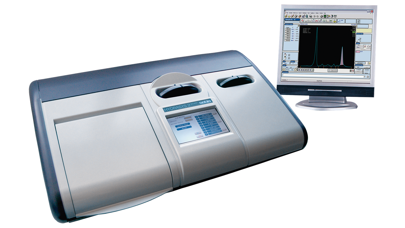 Sebia HYDRASYS 2 Scan Focusing With Screen