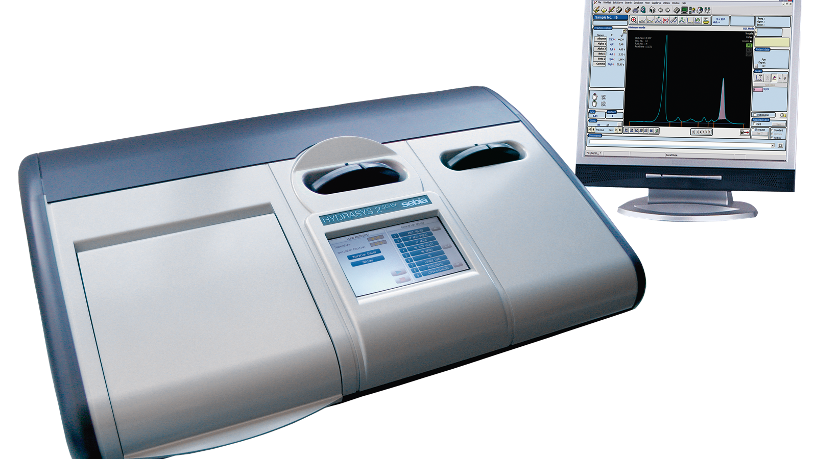 Sebia HYDRASYS 2 Scan Focusing With Screen