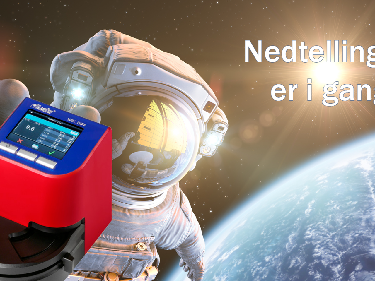 HemoCue® WBC DIFF Analyzer ombord i SpaceX
